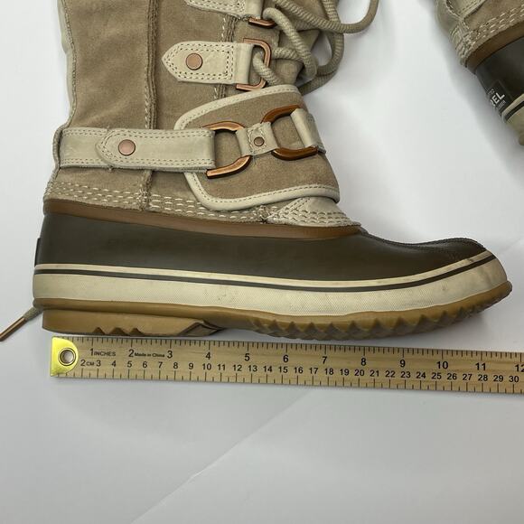 SOREL Joan Of Arctic Premium Tall Boots Women 8 Winter Waterproof Suede Wool - Picture 9 of 9